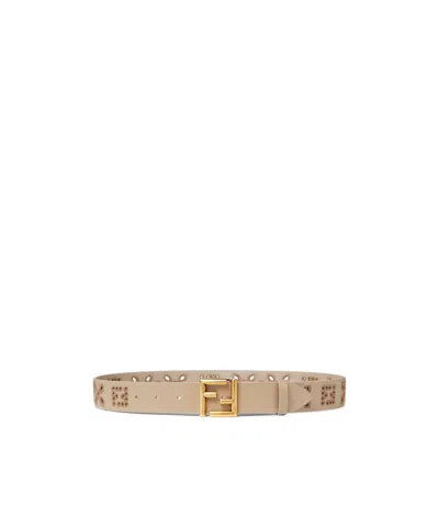 Fendi Ff Belt In Purple