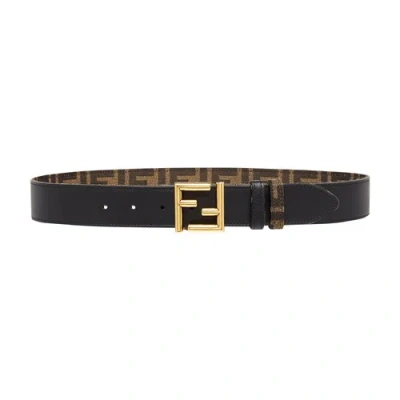 Fendi Ff Belt In Noir