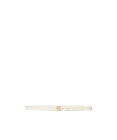 Fendi Ff Belt In White