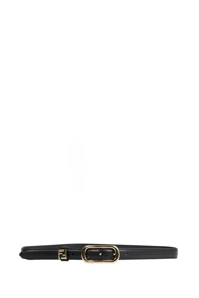 Fendi Ff Belt In Red