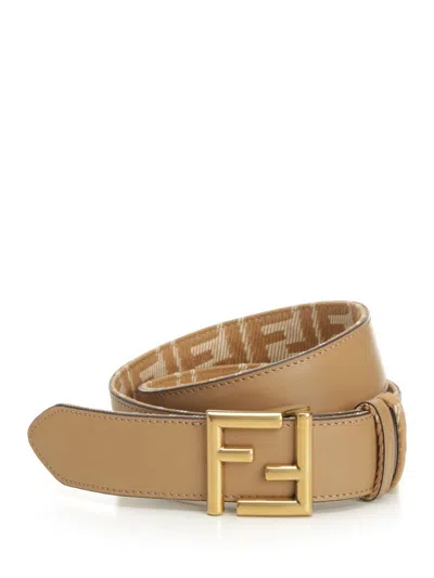 Fendi Ff Belts Beige