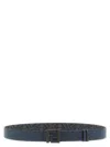 Fendi Reversible Metal-buckle Belt In Blue