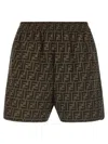 Fendi Ff Bermuda And Short Multicolor In Black