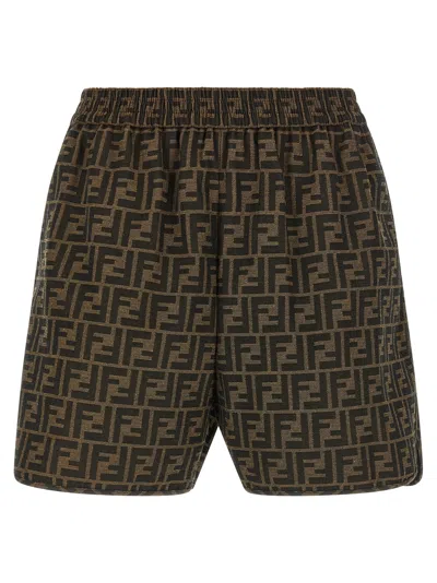 Fendi Ff Bermuda And Short Multicolor In Black