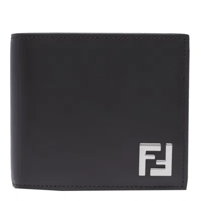 Fendi Ff Bi-fold Wallet In Brown