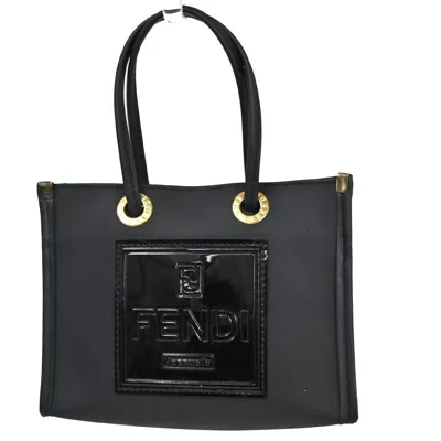 Fendi Ff Black Rubber Tote Bag ()