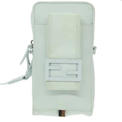 Pre-owned Fendi Ff Blue Synthetic Shoulder Bag ()