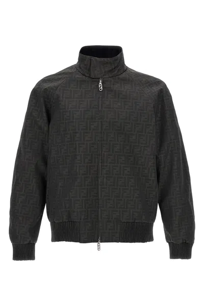 Fendi Black All Over Printed Jacket