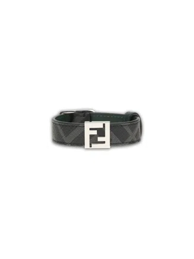 Fendi Ff Bracelet In Black