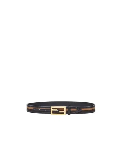 Fendi Ff Buckle Belt In Pattern