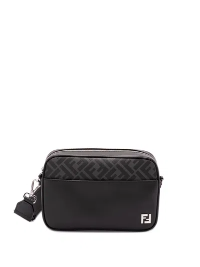 Fendi Adjustable Detachable Shoulder Strap Camera Case In Black