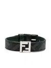 Fendi Reversible Bracelet Adjustable Length In Black