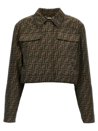 FENDI FF CANVAS JACKET