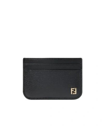 Fendi Ff Card Case In Black