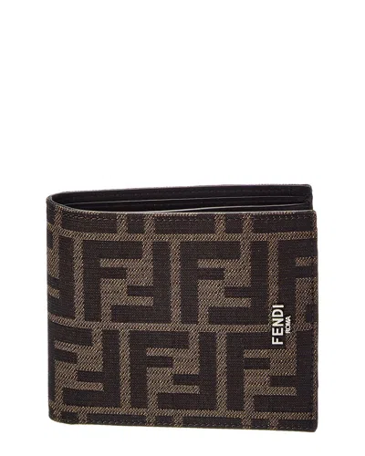 Fendi Ff Card Case In Brown