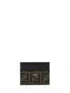 Fendi Men Card Holder In Black
