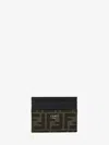 Fendi Men Card Holder In Black