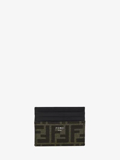 Fendi Ff Cardholder In Brown