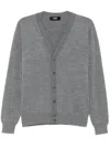 Fendi `ff` Cardigan In Gray