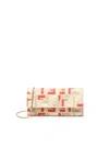 Fendi Ff Chain Continental Wallet In Sand
