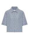 Fendi Chambray Ff Jacket In Blue