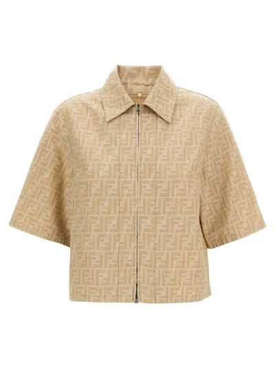 FENDI FENDI FF CHAMBRAY DENIM JACKET