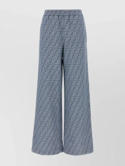 FENDI FF CHAMBRAY DENIM PANTS