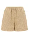 Fendi Chambray Ff Shorts