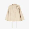 Fendi Ff Logo Denim Jacket In Neutral