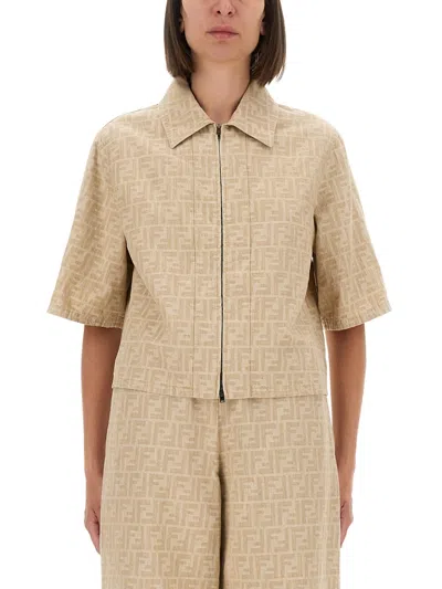 FENDI FF CHAMBRAY JACKET