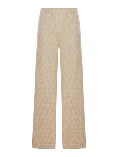 FENDI FF CHAMBRAY PANTS