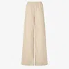 Fendi Women Ff Cotton And Linen Trousers
