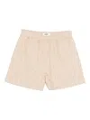 Fendi Ff Chambray Shorts In Neutral