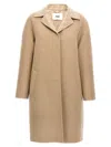 Fendi Single-breasted Wool Coat