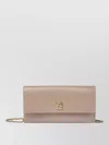 Fendi Ff Continental With Chain Dove Grey Leather Wallet