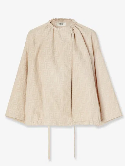 Fendi Ff Cotton And Linen Jacket