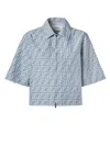 Fendi Blue Ff Chambray Jacket