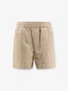 Fendi Women Ff Cotton And Linen Shorts In Multi