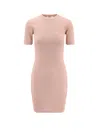 Fendi Ff Knit Mini Dress With Micro Motif