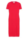 Fendi Ff Cotton And Viscose Fitted Midi Dress
