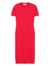Fendi Ff Cotton And Viscose Fitted Midi Dress