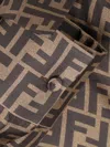 Fendi Ff Jacquard Cropped Shirt In Brown