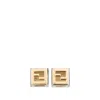 Fendi Ff Cube Earrings In Gold