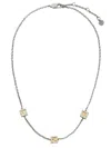 Fendi Gold And Silver-colored Necklace In Metallic