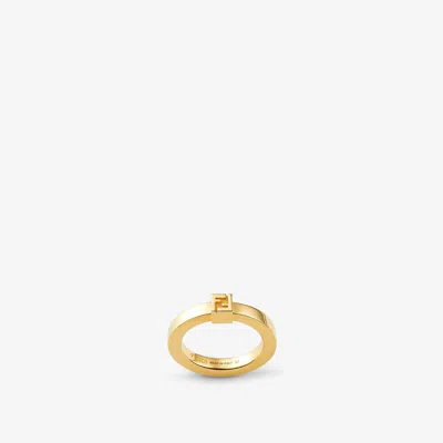 Fendi Ff Cube Ring Metallo Sp In Purple