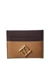 Fendi Two-tone Purse And Cardholder Set In Brown