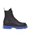 Fendi Ff Debossed-logo Ankle Boots In Black