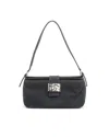 Fendi Ff Denim Bag In Red