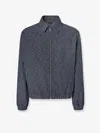 Fendi Embroidered Denim Bomber Jacket