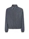 Fendi Embroidered Denim Bomber Jacket
